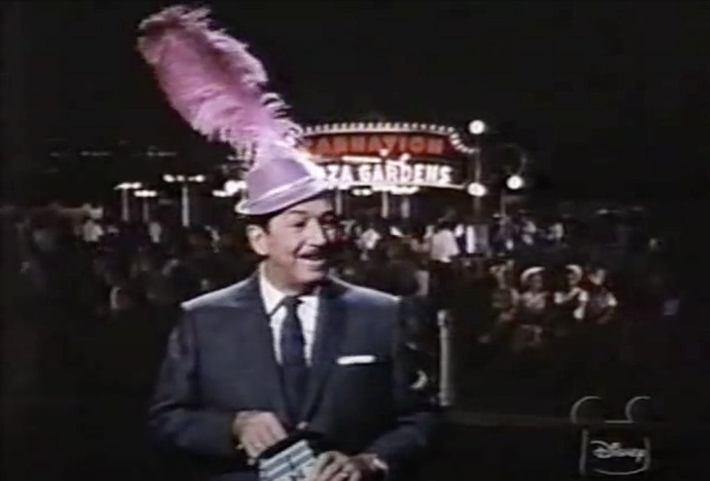 The Wonderful World of Disney: "Disneyland After Dark" Walt gets a hat as he leaves Disneyland